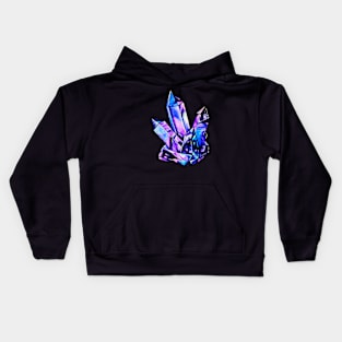 Purple Blue Crystal Kids Hoodie